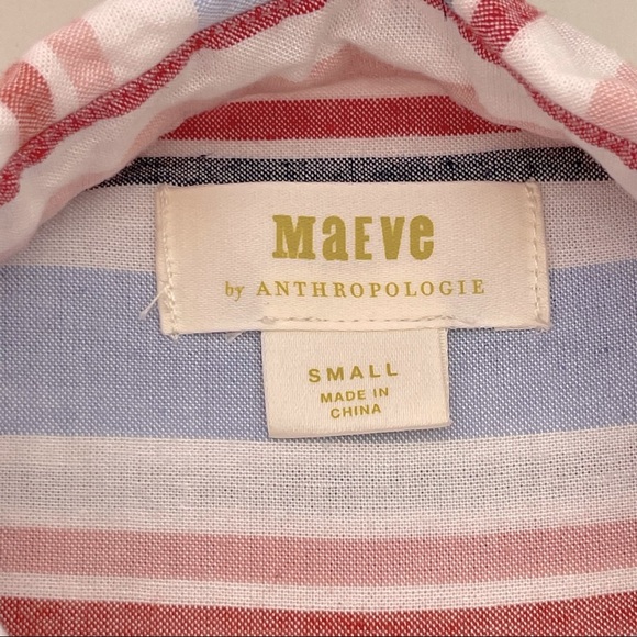 Anthropologie Maeve Chatham Striped Button Down - Picture 10 of 11